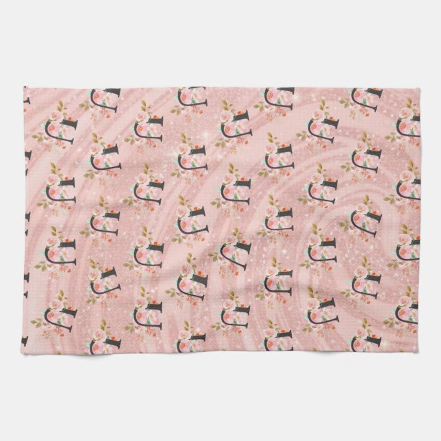 Letter U Tea Towel (Horizontal)
