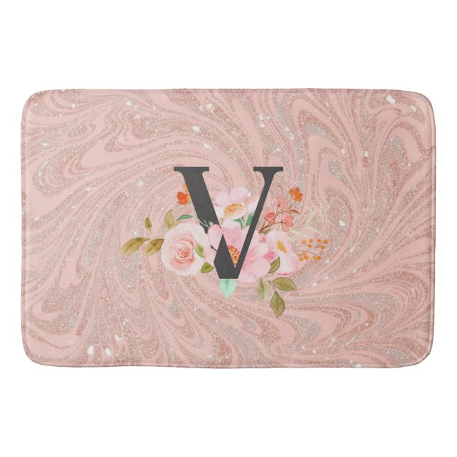 Letter V Bath Mat (Front)
