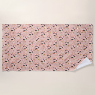 Letter V Beach Towel