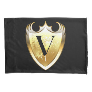 Letter V Capital Alphabet Pillowcase