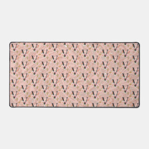 Letter V Desk Mat
