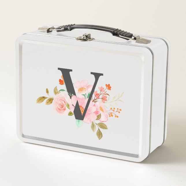 Letter V Metal Lunch Box (Front)
