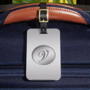 "Letter V" Monogram Luggage Tag