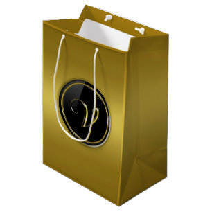 "Letter V" Monogram Medium Gift Bag