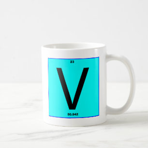 Letter V periodic table Coffee Mug