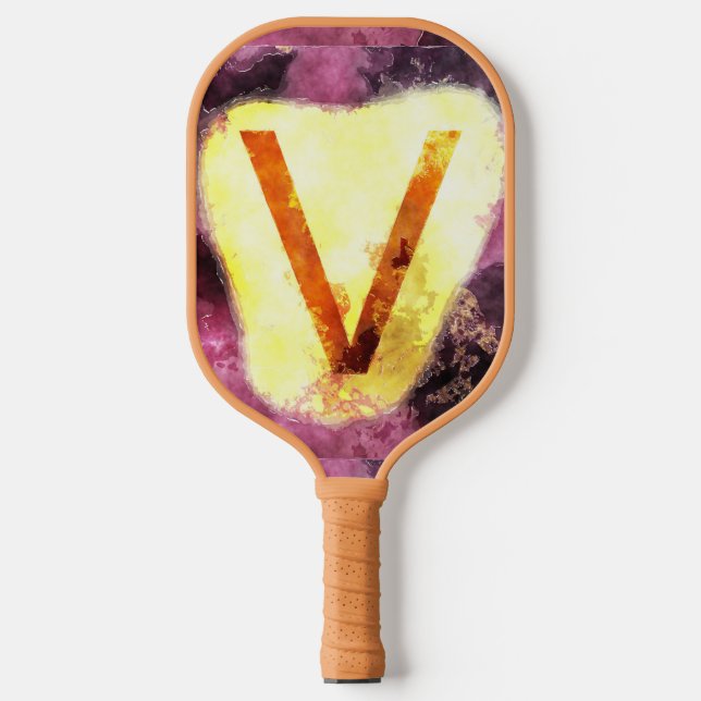   Letter V Pickleball Paddle (Front)
