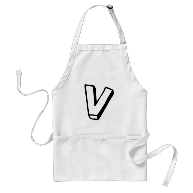 Letter V Standard Apron (Front)