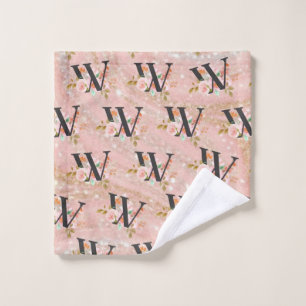 Letter W Bath Towel Set