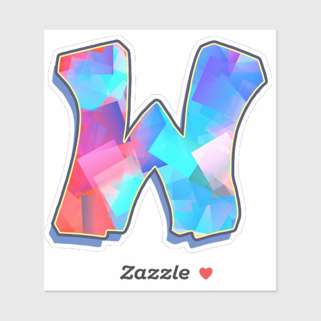 Letter W_ Graffiti Alphabet Letters (Sheet)