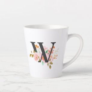 Letter W Latte Mug