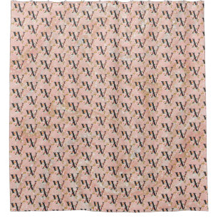 Letter W Shower Curtain