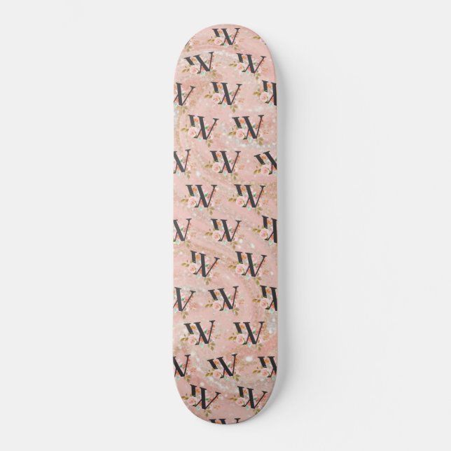 Letter W Skateboard (Front)