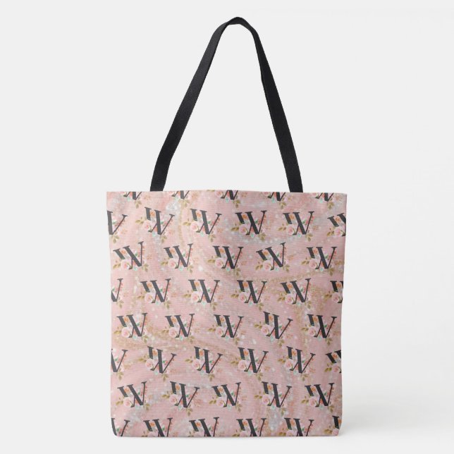 Letter W Tote Bag (Front)
