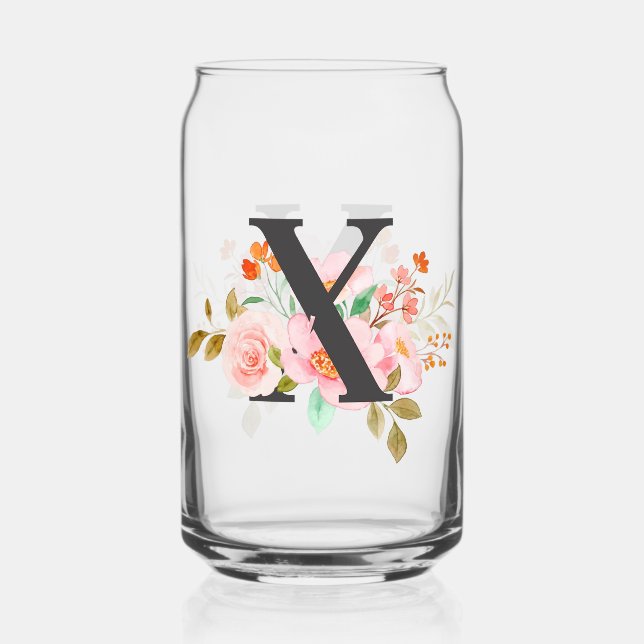 Letter X Can Glass (Back)