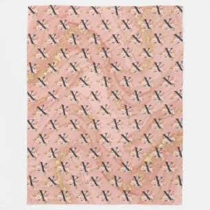 Letter X Fleece Blanket