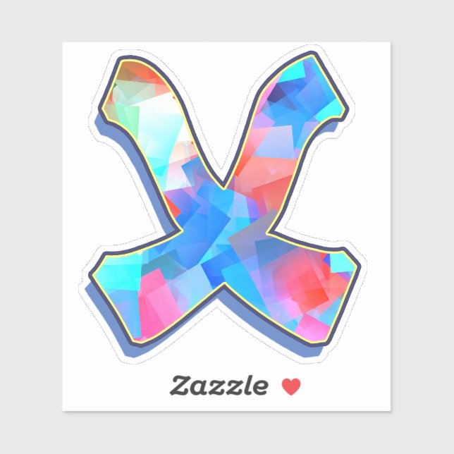 Letter X_ Graffiti Alphabet Letters (Sheet)