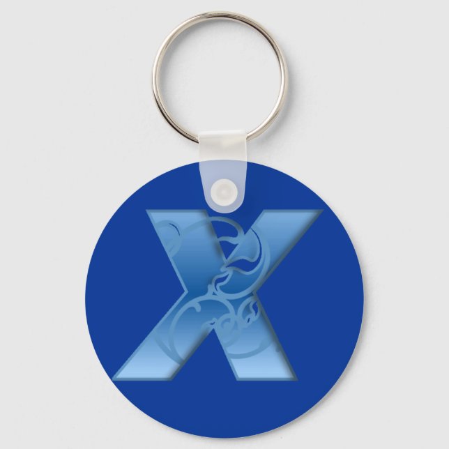 Letter X Key Ring (Front)
