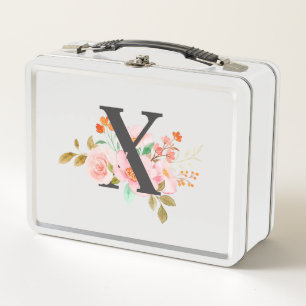Letter X Metal Lunch Box