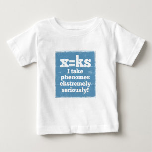 letter x phenome ks sound phonics baby T-Shirt