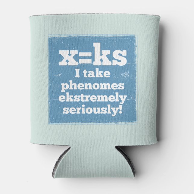 letter x phenome ks sound phonics can cooler (Front)