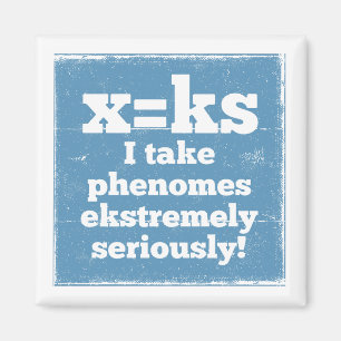 letter x phenome ks sound phonics magnet