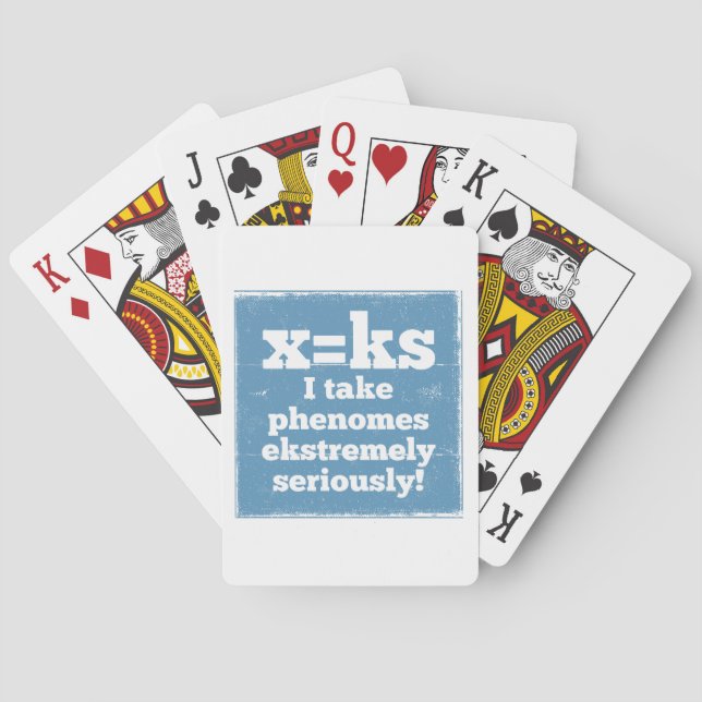 letter x phenome ks sound phonics playing cards (Back)