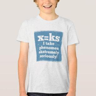 letter x phenome ks sound phonics Tri-Blend shirt