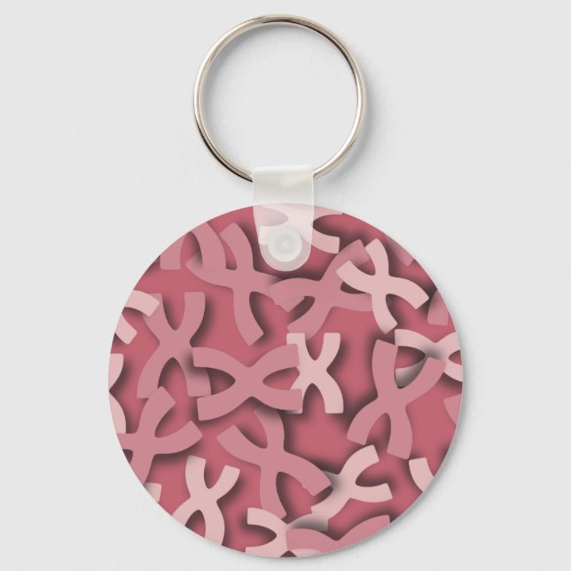 Letter X Pink Key Ring (Front)