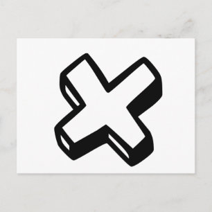 Letter X Postcard