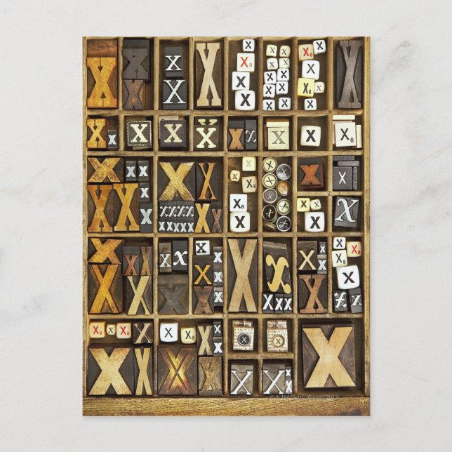 Letter X Postcard (Front)