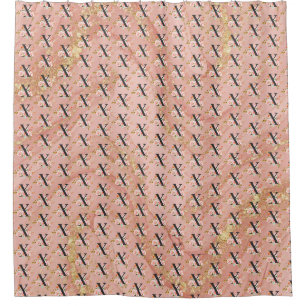 Letter X Shower Curtain