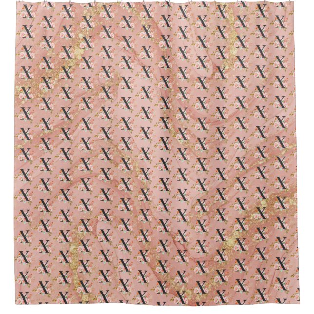 Letter X Shower Curtain (Front)