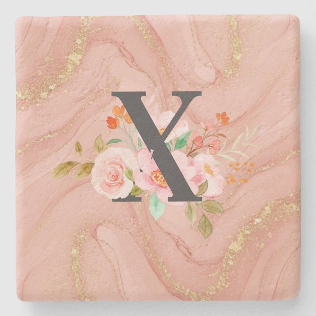 Letter X Stone Coaster (Front)