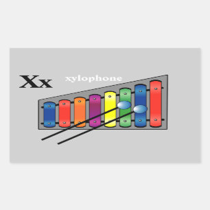 Letter X xylophone Stickers