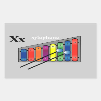 Letter X xylophone Stickers