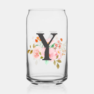 Letter Y Can Glass