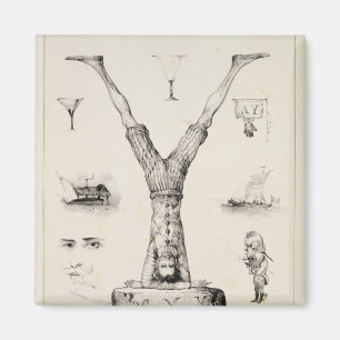 Letter Y from an alphabet primer Magnet