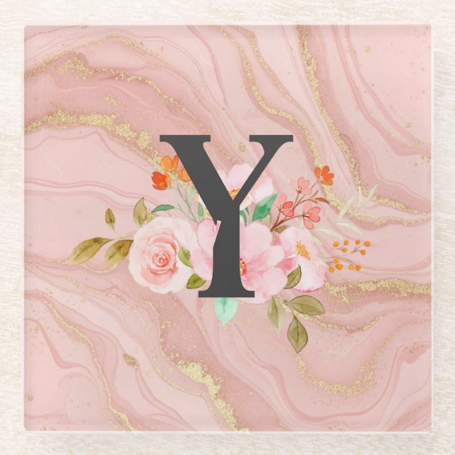 Letter Y Glass Coaster (Front)