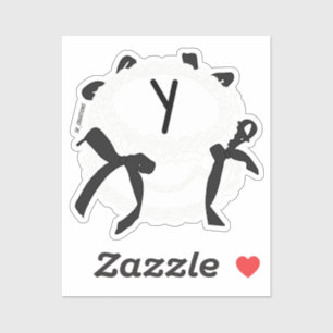 Letter Y Initial Black And White Bow Vintage Cake 