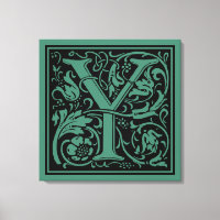 Letter Y Mediaeval Monogram Art Nouveau