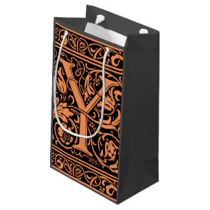 Letter Y Mediaeval Monogram Art Nouveau Small Gift Bag