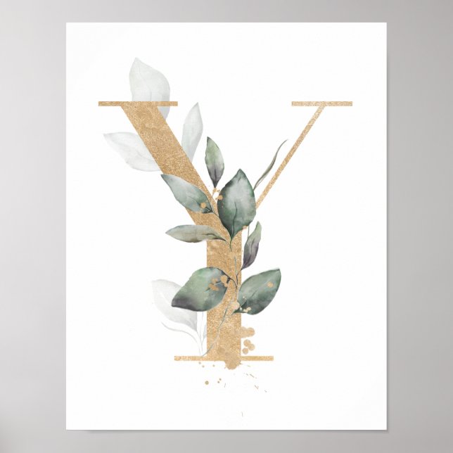 Letter Y Monogram Poster (Front)