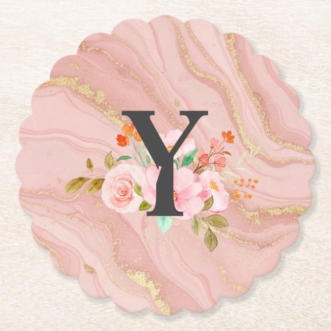Letter Y Paper Coaster (Front)