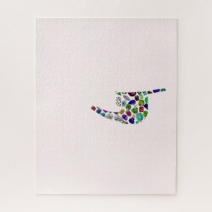 Letter 'YOD' made with Gems in All Colours Jigsaw Puzzle