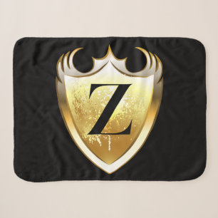 Letter Z Capital Alphabet Sherpa Blanket
