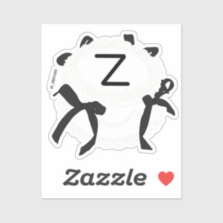 Letter Z Initial Black And White Bow Vintage Cake