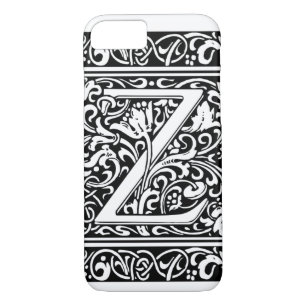 Letter Z Mediaeval Monogram Art Nouveau iPhone 8/7 Case