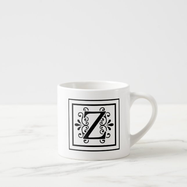 Letter Z Monogram Espresso Mug (Right)