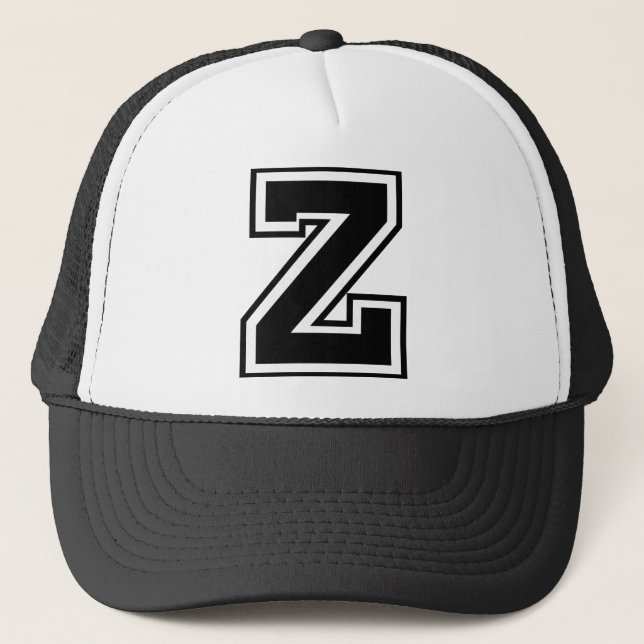 Letter "Z" monogram Trucker Hat (Front)