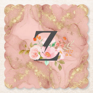 Letter Z Paper Coaster